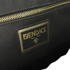 Fendi Cotton Tote Bag Shoulder Bag Black Large 8BH395 157403464 [P]