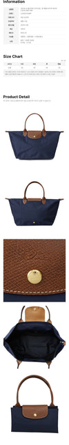 Longchamp Le Pliage Original L Top Handle Tote Bag Navy L1626 089 P68 160766074 [P]