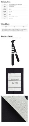 Thom Browne Diagonal Plain Weave Classic Tie Navy MNL001A 06146 415 159308428 [P]