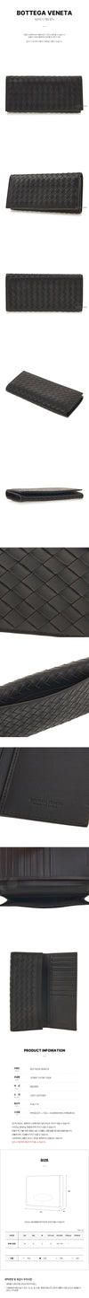BOTTEGA VENETA 120697 V47W1 2006 FW24 メンズ アントレチャート 長財布 128305423 [P]
