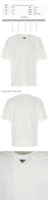 Prada Triangle Logo Oversized T-Shirt White 26SS 240 F0009 159637932 [P]