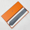 HERMES Double Jeu Krawatte aus Seide Herren Grau H006415T 07 153368681 [P]