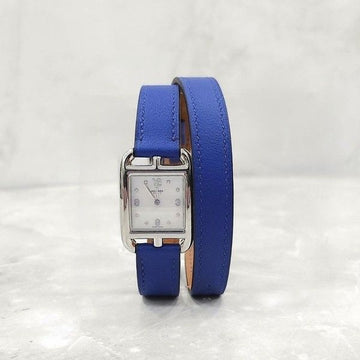 HERMES Diamant Cape Cod Doppelschlaufenuhr Klein 7737 12745795 [P]
