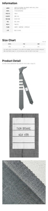 Thom Browne Diagonal Plain Weave Classic Tie Med Gray MNL001A 06146 035 159308429 [P]