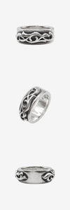 Chrome Hearts Double Narrow Band Ring Silver 16 162847201 [P]