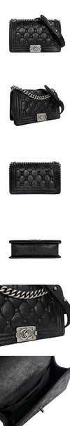 CHANEL Boy Bag Medium Black Q45GZ029 162888451 [P]