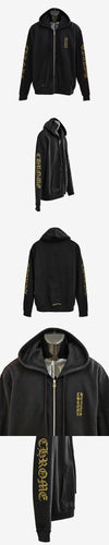 Chrome Hearts Vertical Logo Hooded Zip-up M Black 162849828 [P]