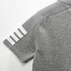 Thom Browne Diagonal Stripe 4-bar Side Slit Short Sleeve T-Shirt Light Gray 153254605 [P]