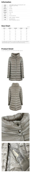 Herno 26FW AMELIA High Neck Long Padding Jacket Gray PI0505DIC 12017Z 9406 159308559 [P]