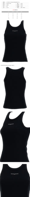 MAISON KITSUNE Tanktop mit Logo-Design in Schwarz 159639523 [P]
