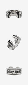 Chrome Hearts Scroll Label Ring Silver 13.5 162847198 [P]