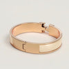 Hermes Click H Blanc Bangle Bracelet Cream Rose Gold H700001FO85PM 67089306 [P]