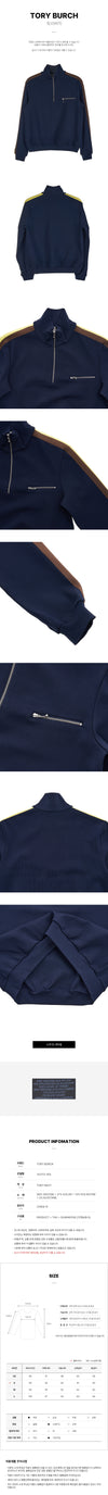 TORY BURCH Halb Reißverschluss Frauen Sweatshirt 143172 405 44245288 [P]