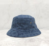 Louis Vuitton Monogram Reversible Denim Bucket Hat L Blue Beige 149311946 [P]
