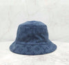 Louis Vuitton Monogram Reversible Denim Bucket Hat L Blue Beige 149311946 [P]