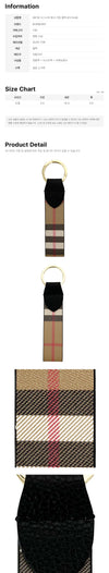 BURBERRY Schlüsselanhänger mit Signature-Check Schwarz 8121448 159638612 [P]