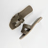 Hermes Iconic H Cutout Box Calfskin Sandals 156517861 [P]