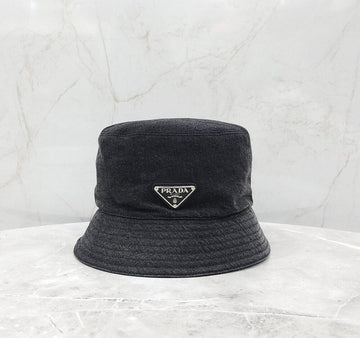 PRADA Denim Schwarz Bucket Hat 152226922 [P]
