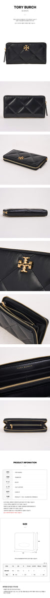 Tory Burch Kira Quilted Zip Long Wallet 151284472 [P]