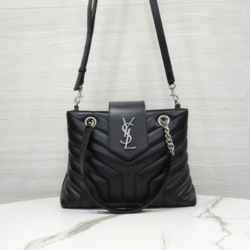 SAINT LAURENT ルル スモール チェーンバッグ ブラック シルバー 520537 10437 163155873 [P]