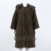 Christian Dior Reversible Shearling Mustard Coat 128552 [P]