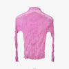 ISSEY MIYAKE Chiffon Twist Turtleneck Pink 5KEEPTTE 157620207 [P]