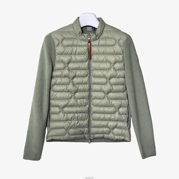 Moncler TRICOT Knit Padded Zip-Up Cardigan Green EHCQ99NY 157845888 [P]