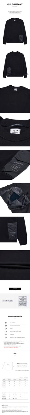 CP COMPANY Herren Double Mix Pocket Sweatshirt 15CLKN020A 006599A 999 64451286 [P]
