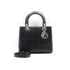 Dior Black Leather Cannage Medium Tote Bag and Shoulder Bag PEB44551 152894096 [P]