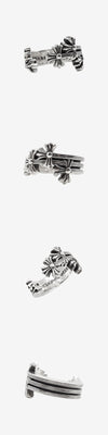 Chrome Hearts 3CH Cemetery Open Ring Silver EEVNE9JT 162847001 [P]