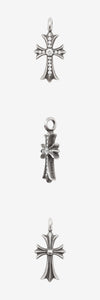 CHROME HEARTS Tiny Cross Anhänger Pavé Diamant Silber 162847535 [P]