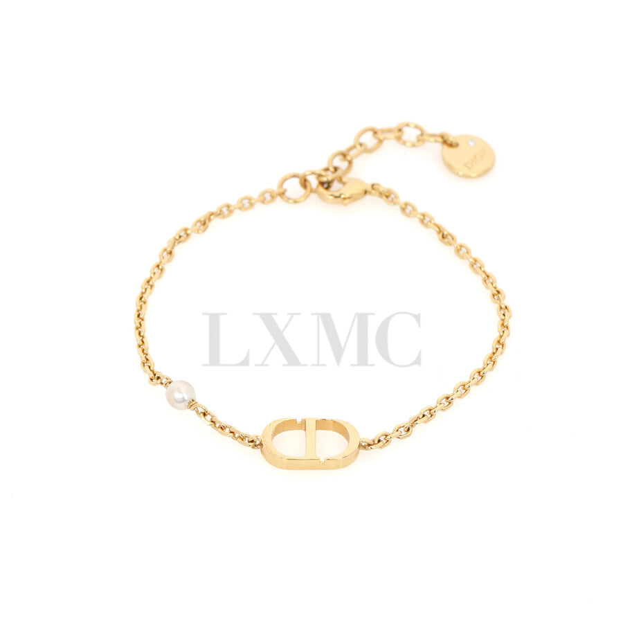 Dior Petit CD Gold Chain Pearl Bracelet B1310PTCRS 148808958 – trenbe
