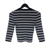 PRADA Stricktop mit gesticktem Logo und Streifen 15414 160601481 [P]