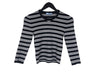 PRADA Stricktop mit gesticktem Logo und Streifen 15414 160601481 [P]