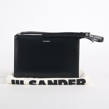 Jil Sander Black Leather Tutti Clutch Bag 16440581