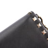 VALENTINO ブラックレザー ロックスタッド クラッチ兼長財布 18501477 [P]