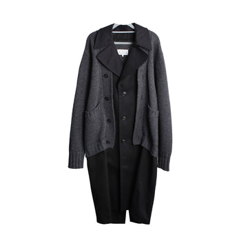 MAISON MARGIELA S50AH0056 46サイズ ブラック グレー コンビネーションコート 18686216