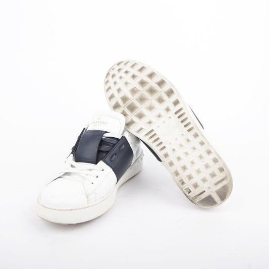 Valentino 260MM White Leather Hidden Open Sneakers 18645817
