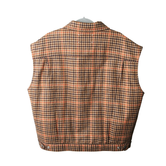 Maison Margiela S51AM0396 Camel Check Wool Vest 40 18847516