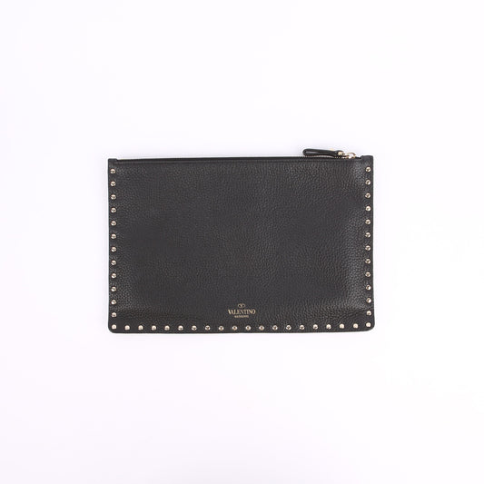 VALENTINO TW2P0269VSH ブラック スタンパ アルチェ ロックスタッド クラッチ 19005931