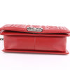 CHANEL ミディアム レッド レザー ボーイ ショルダーバッグ 18番台 19471291 [P]