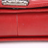 CHANEL ミディアム レッド レザー ボーイ ショルダーバッグ 18番台 19471291 [P]