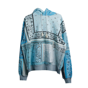 AMIRI AQUA 48 Größe Paisley-Druck Hoodie 24334825