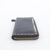 VALENTINO IW2P0079 ブラック レザー ロックスタッド ジップ ロング ウォレット 24582065 [P]