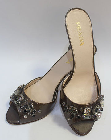 PRADA Beige Graue Schuhe 37 25380205