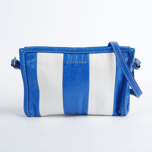 BALENCIAGA マルチレザー バザールポーチ兼クロスバッグ 452460 25495185
