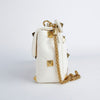 Valentino White Leather Roman Stud Tote and Shoulder Bag 25569623 [P]