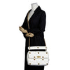 Valentino White Leather Roman Stud Tote and Shoulder Bag 25569623 [P]