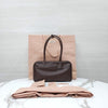 Miu Miu Leather Top Handle Bag Medium Brown 5BB172 10635 163154608 [P]