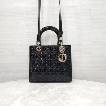 Dior Lady Medium Bag Black Patent M0565OWCB 9408 163154698 [P]